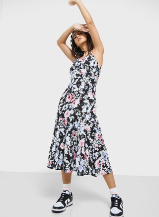 Urban Minx Strappy Printed Dress