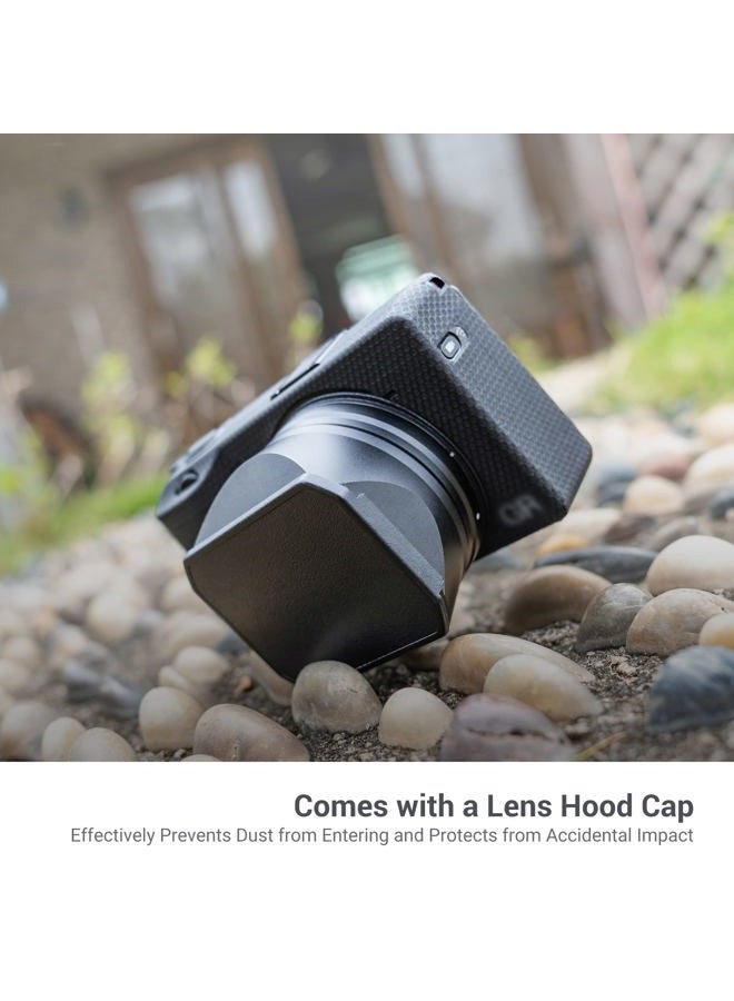 JJC Metal Lens Hood for Ricoh GR IIIx GR IIIx HDF GR3x GR3x HDF Digital Camera, Bayonet Lens Shade with Hood Cap for Better Protection - Image 4