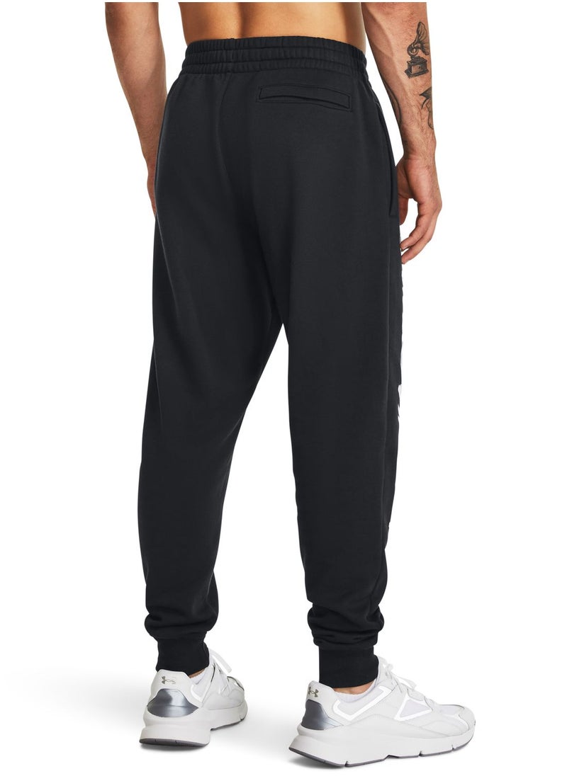 UNDER ARMOUR - Rival Fleece Graphic Joggers - Image 1