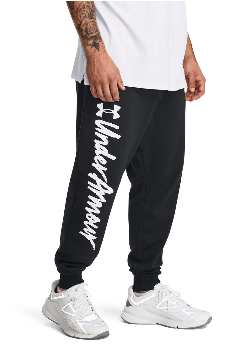 UNDER ARMOUR - Rival Fleece Graphic Joggers - Image 1