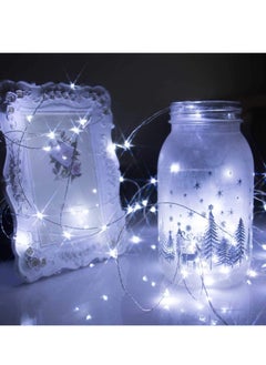 Generic 12 Pack Led Fairy Lights Battery Operated String Lights Waterproof Silver Wire 7 Feet 20 Led Firefly Starry Moon Lights for DIY Wedding Party Bedroom Patio  - Image 5
