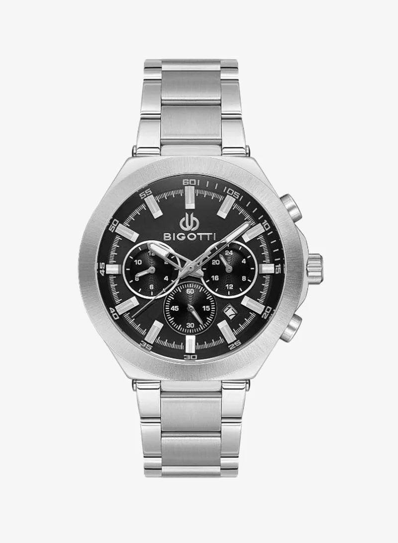 Bigotti Bigotti - Raffinato Men Watch | Stainless SteelBrass Case | Analog | Round Dial | Mineral Glass | Japanese Quartz | Water Resistant 50 Meters