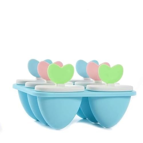 GRANTH ENTERPRISE Ice Pop Makers Popsicle Ice Cream Moulds Tray Kulfi Candy Ice Lolly Mold for Children (Heart Candy) Plastic, 15 x 11 x 10 Centimeters - Image 1