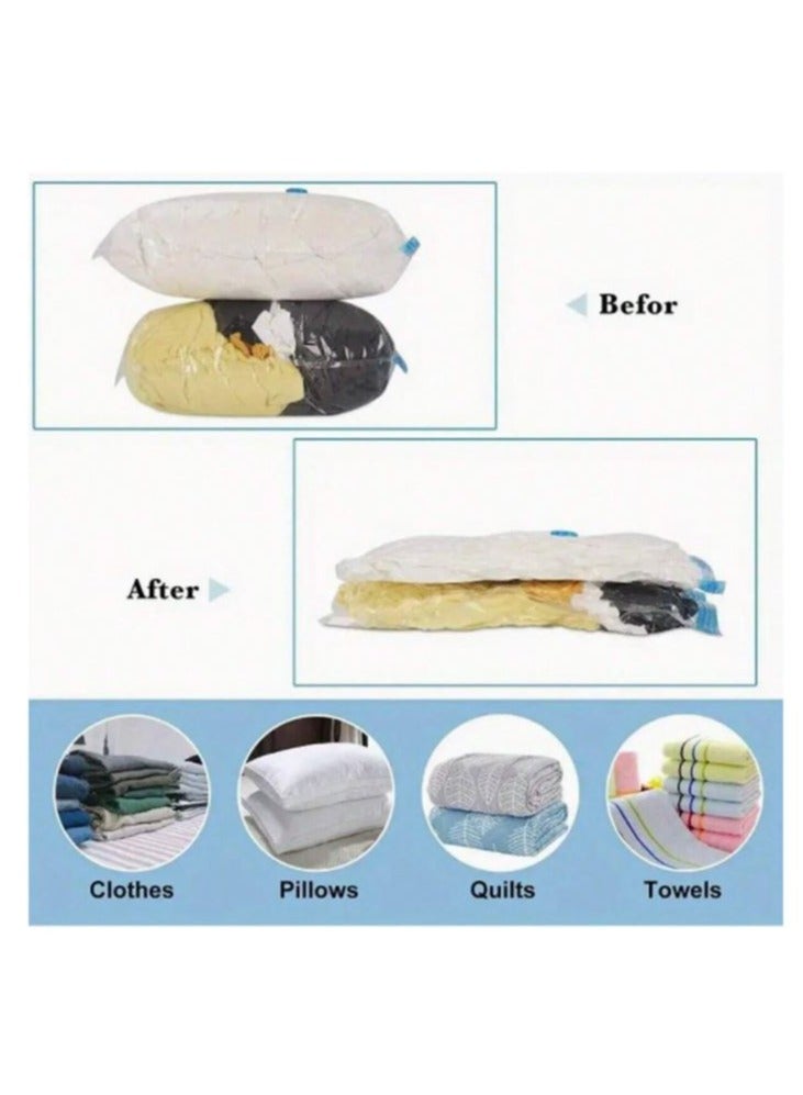 Vacuum Storage Bag Foldable Quilt and pillow Space Saver Organizer Bags - Image 5