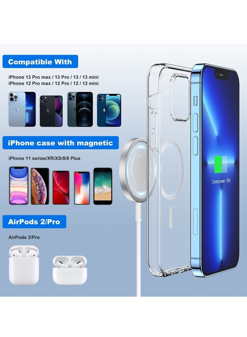 Magnetic Wireless Charger 15W Max Wireless Charging Pad,Compatible with Mag-Safe Charger for iPhone 14/13 Mini/13 Pro/13 Pro max/12 Series (No Adapter)  - Image 2