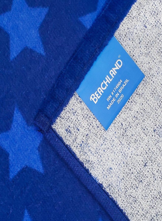Beachland Sharks American Flag Beach Towel 30 x 60 inch 100% Cotton (USA Shark, One Towel) - Image 2