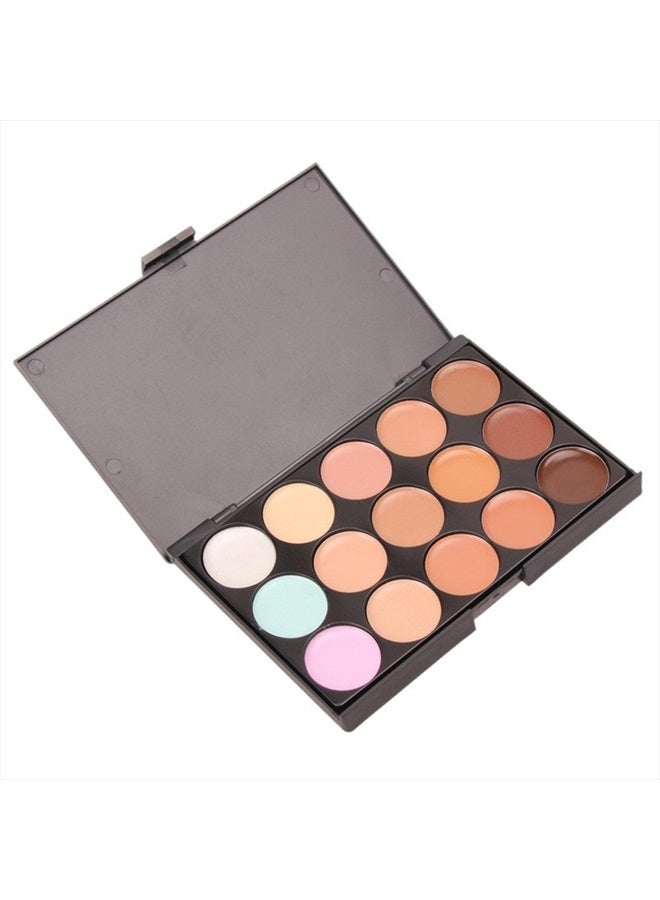 PhantomSky 15 Color Cream Concealer Camouflage Makeup Palette Contouring Kit #1 - Perfect for Professional and Daily Use - Image 5