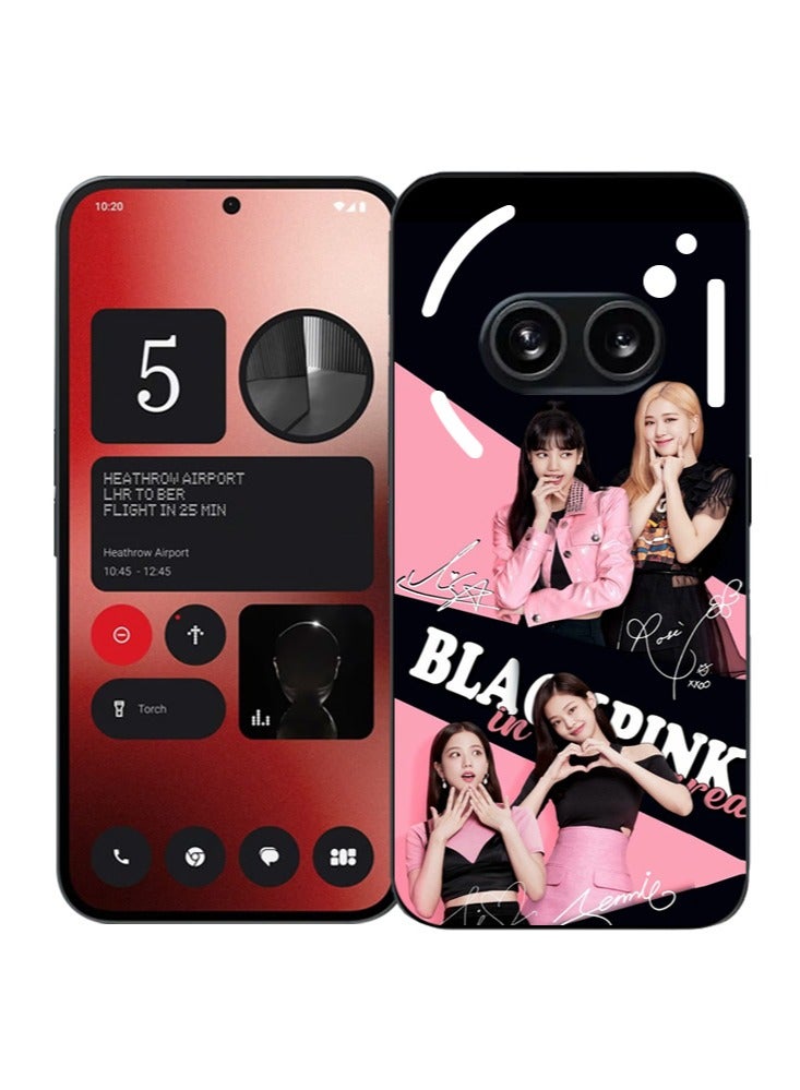 Service Zone Protective Mobile Back Cover Black & Pink Girl Group For  Nothing Phone 2A 5G - Image 1