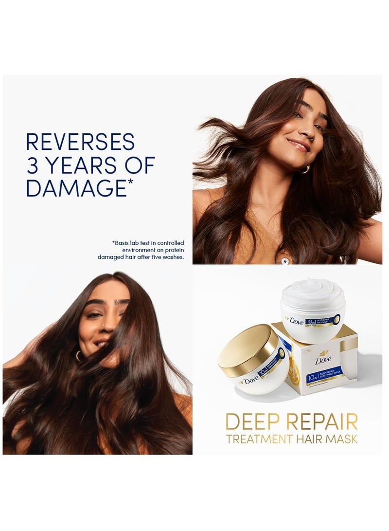 دوف قناع دوف لإصلاح الشعر التالف بعمق مع العناية بالبروتين الحيوي خالي من الكبريتات والبارابين 300 مل. - Image 2