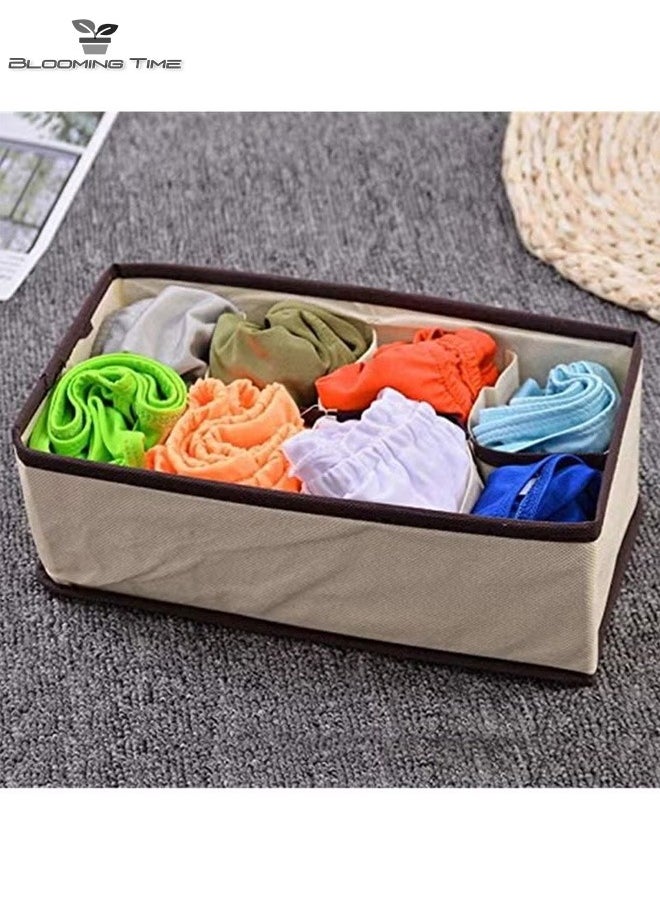 BLOOMING TIME - 4 Pcs, Small Clothing Storage Box, Non-Woven Cardboard, Foldable Divider, Can Be Classified And Stored - Image 1