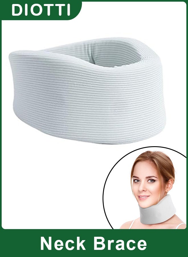 ديوتي دعامة للرقبة للنوم وتخفيف آلام الرقبة، طوق عنق من الفوم الناعم لدعم واستقامة العمود الفقري للرجال والنساء. - Image 1