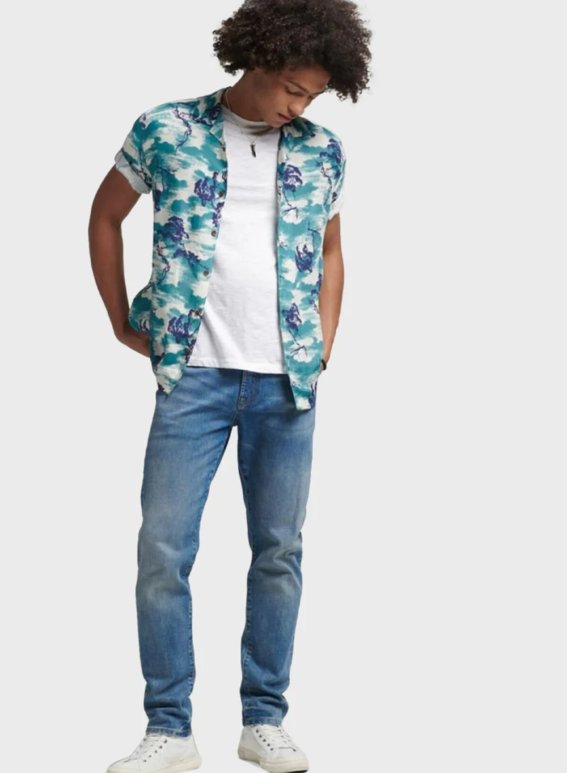 Superdry Cloud Print Regular Fit Shirt