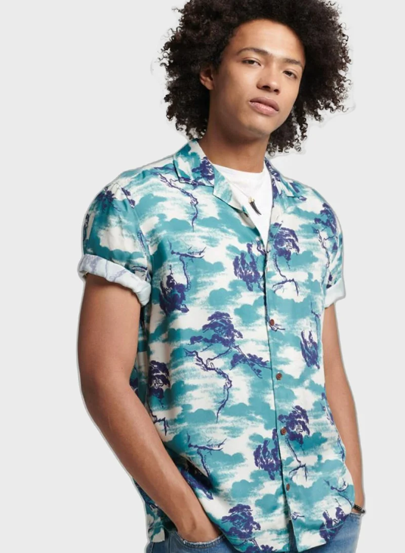 Superdry Cloud Print Regular Fit Shirt