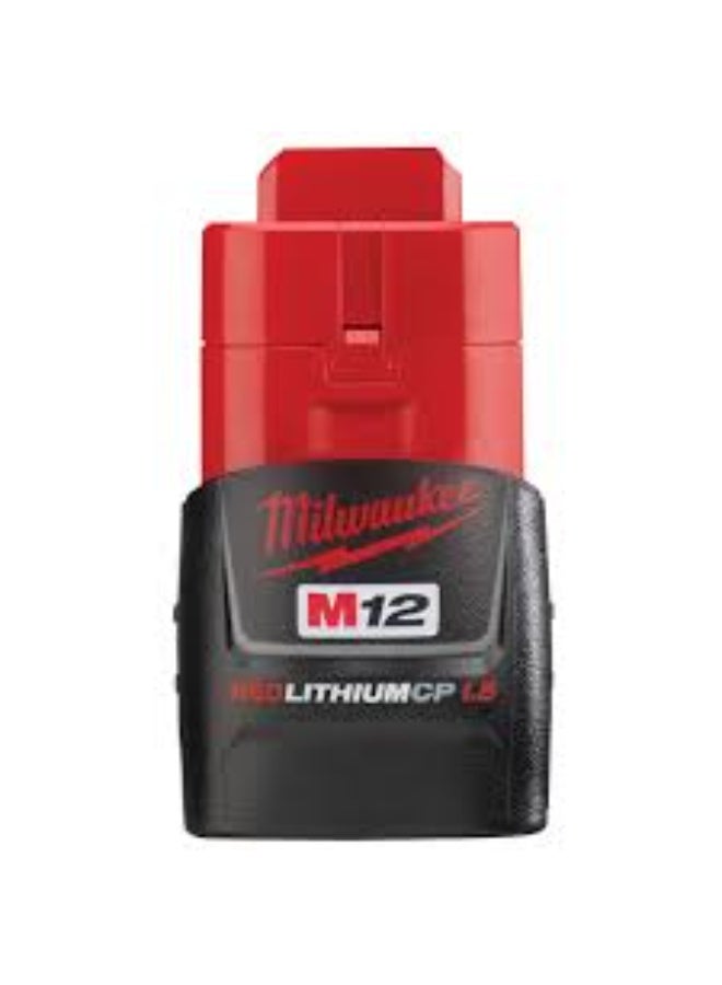 ميلواكي بطارية ليثيوم أيون مدمجة من ميلووكي 48-11-2401، طراز M12 REDLITHIUM، بجهد 12 فولت وتيار 1.5 أمبير، مزودة بحماية من الحمل الزائد، مناسبة للأدوات الكهربائية اللاسلكية. - Image 2