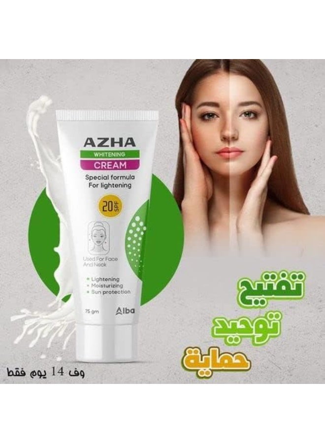 أزهى كريم تبييض الوجه والرقبة - 75 جرام - Image 2