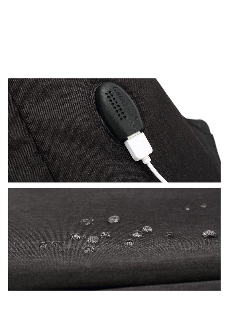 كول بيل حقيبة ظهر كمبيوتر الأعمال حقيبة ظهر بسيطة مقاومة للماء من النايلون للرجال - Image 4