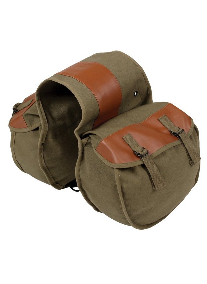 Stansport Stansport Canvas Saddle Bag - O.D. Green (766)  - Image 1