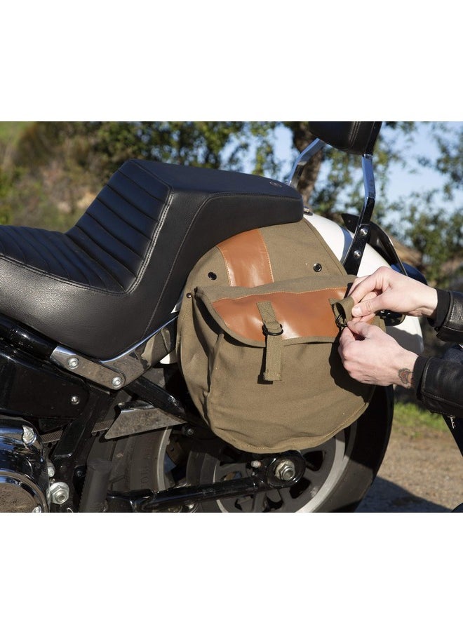 Stansport Stansport Canvas Saddle Bag - O.D. Green (766)  - Image 5