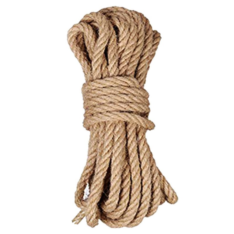 LUCRE Jute Thread Rope Natural Cord for Endless Possibilities of use 33 Feet X 10mm Model No Craft_442 - Image 1