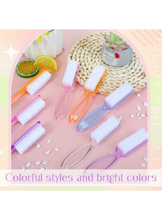Patelai 30 Pcs Nail Scrubber Brushes Nail Brush For Cleaning Fingernails Handle Grip Manicure Brushes Pedicure Cleaning Brushes For Toes And Fingernail Cleaning, 5 Colors (Light Colors) - Image 4