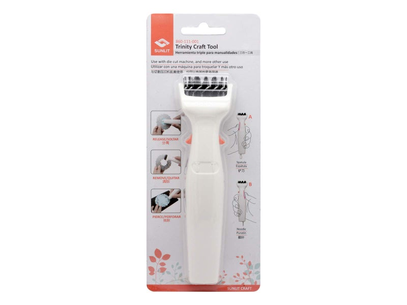 Bira Craft 3 in 1 Multipurpose Craft Tool, Die Brush, 3-in-1 Weeding Tool, Brush, Scrape, Pierce, Embossing and Cutting Machine Accessory, Retractable Design - Image 5