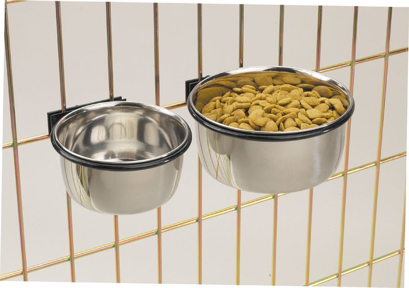 Pro Select ProSelect 8-Ounce Stainless Steel Coop Cups for Pet Food â€“ Pet Bowls Attaches Securely to Cage with Plate and Wingnut - Image 2