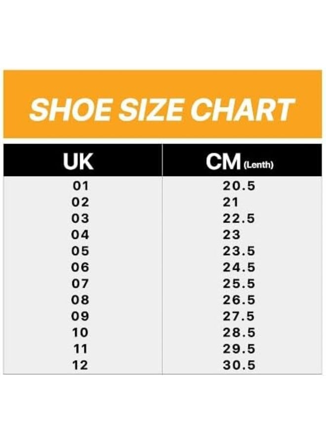 هندرد حذاء تنس الريشة Blade للجنسين (غير لاصق) | خفيف ومتين (أزرق/أبيض، مقاس 12 بريطاني) - Image 4