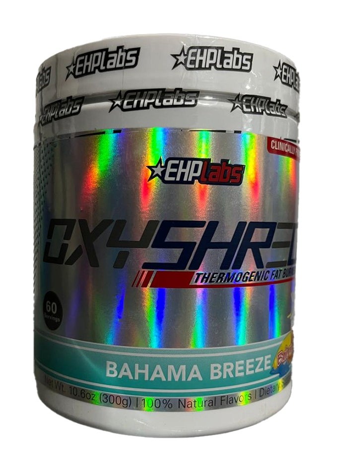 EHP Labs Oxyshred Thermogenic Fat Burner Bahama Breeze 60 Servings 300g 