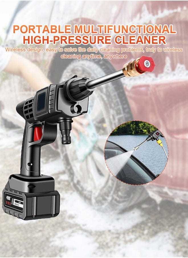 Occuwzz Cordless Pressure Washer Portable Lithium Battery Car Washer for Home Use High Pressure Washer for Cars Fence Driveway Home Patio  - Image 4
