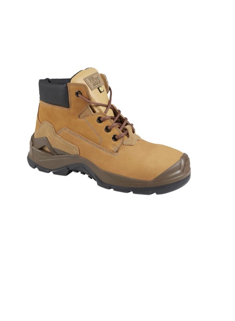 Honeywell MTS By Honeywell Professionals Engineers Leather ESD Protected Safety Shoes, Mesh Breathable Lightweight Comfortable Steel Toe Industrial Construction Slip Resistant Boot (U.E 41 - UK 7)  - Image 2
