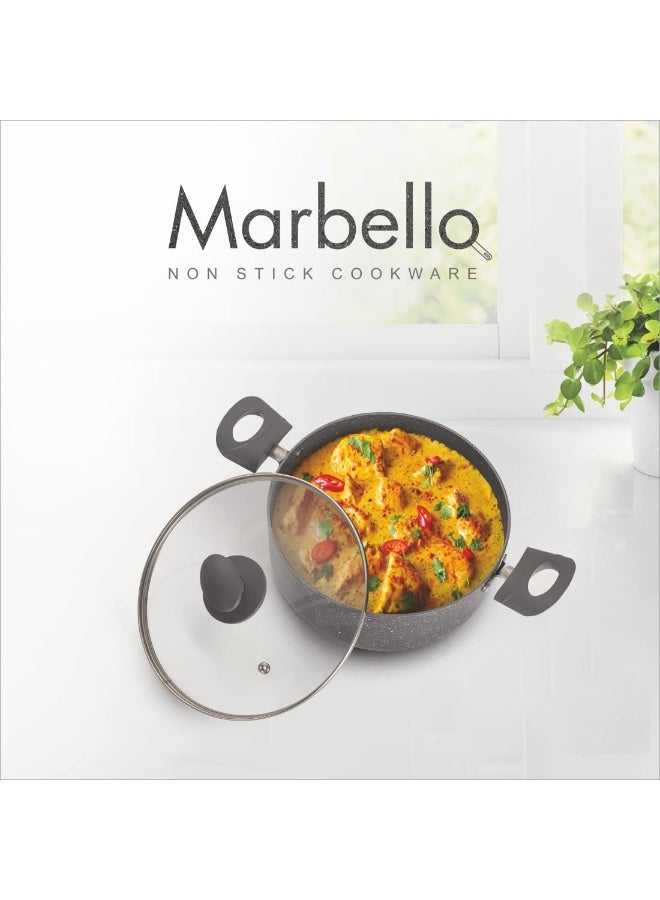 Alda Marbello Non Stick Casserole with Lid 28cm 8.0 Litre - Image 4