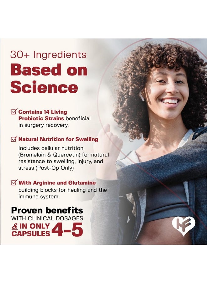 HealFast - HealFast Complete Surgery & Injury Recovery Supplement: for Wound, Scar Treatment & Bruising w/Vitamins, Bromelain, Quercetin & Probiotics (Pre+Post Op) - Image 1