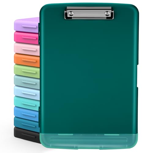 Sooez Clipboards with Storage, High Capacity Clip Boards 8.5x11 with Storage, Heavy Duty Nursing Clipboard Folder, Plastic Clipboard with Pen Holder for Women Teachers Work, School & Office Supplies - Image 1