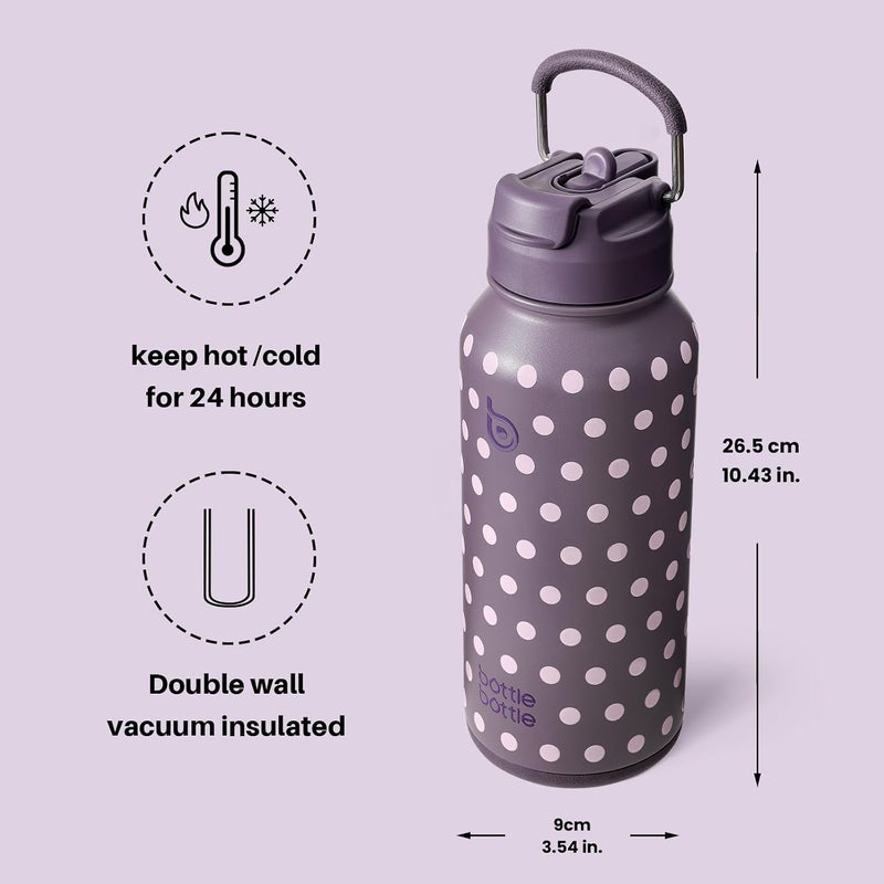 BOTTLE BOTTLE 32oz Insulated Water Bottle with Pill Box - Image 5
