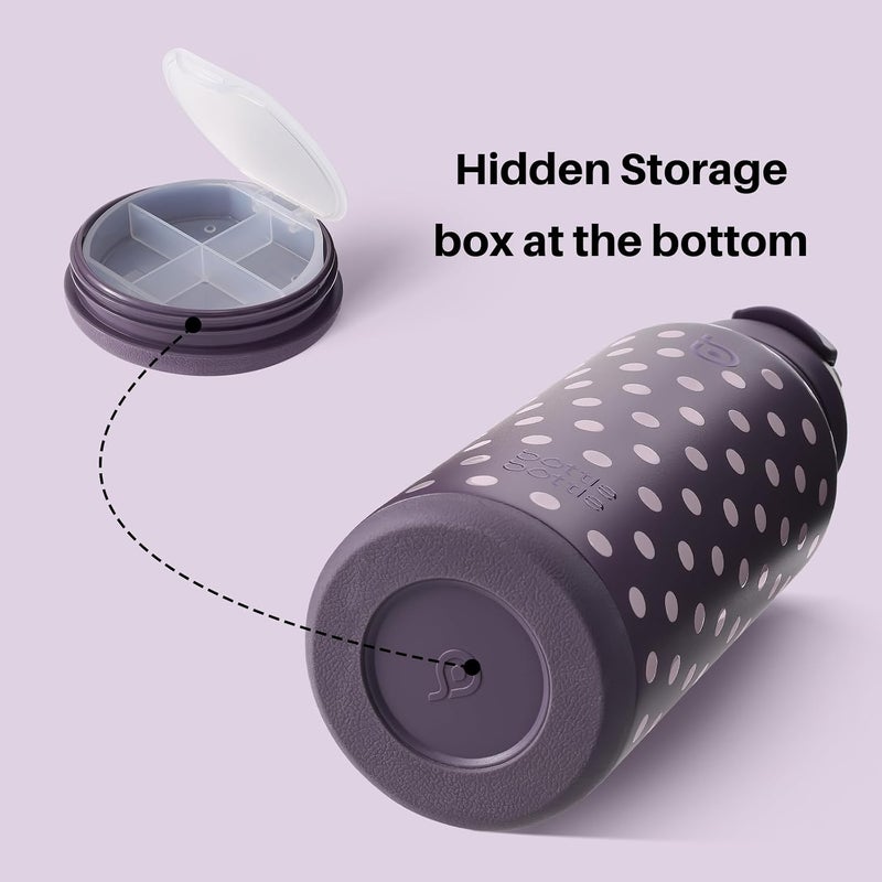 BOTTLE BOTTLE 32oz Insulated Water Bottle with Pill Box - Image 4