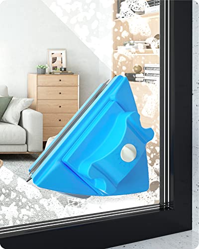 baffect Double Side Magnetic Window Cleaner,Adjustable Magnetic Double Window Glass Wiper Glider Washing Brush Equipment Cleaning Brush Wiper Tools for High-Rise and Car Glazed Windows Thickness 4-30mm - Image 2