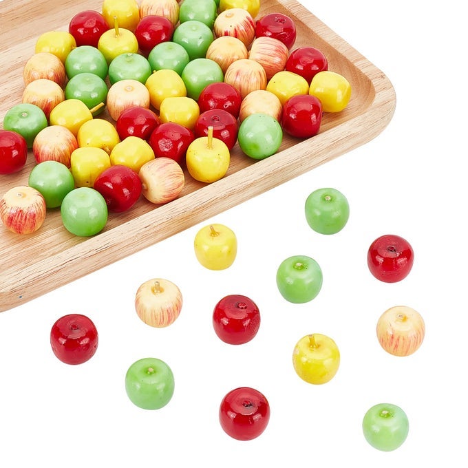 60PCS 4 STYLES FOAM FRUIT ARTIFICIAL MINI APPLE FAKE APPLE FOR HOME KITCHEN PHOTOGRAPHY PARTY DECORATION 1921MM