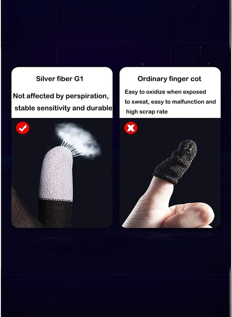KASTWAVE 1 Premium Pair of Ultra-Thin Esports Gaming Gloves – Sweat-Resistant Finger Covers for Mobile Touchscreen Gaming, PUBG, Free Fire & Billiards - Image 4