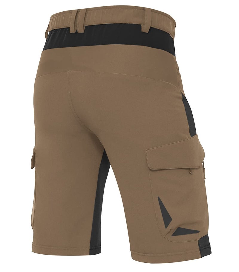 XKTTAC Men's Outdoor Quick Dry Lightweight Cargo Shorts for Hiking, Casual, Camping, Tactical, Fishing, Golf, Travel with 6 Pockets (Khaki, Large) - Image 3