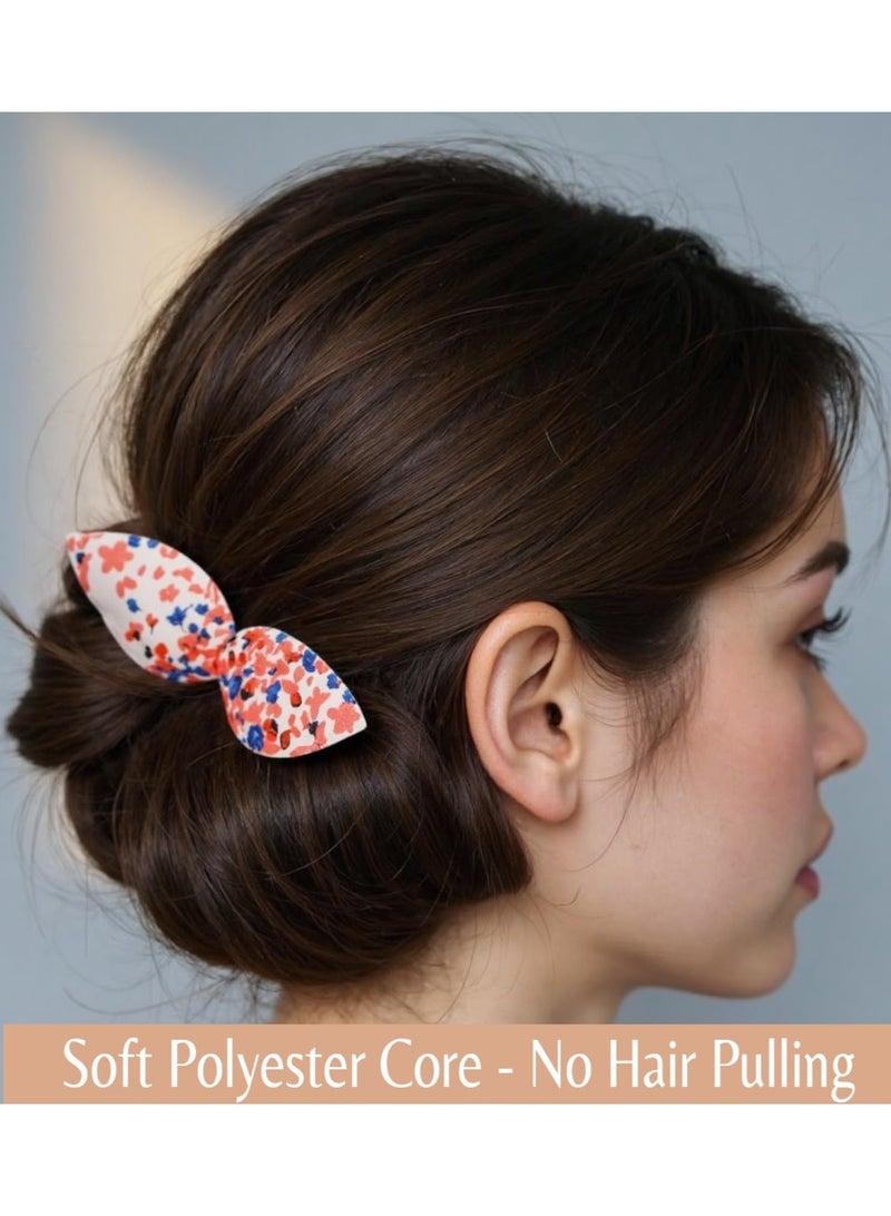4 Pcs French Twist Hair Tool for Women, Soft Sponge Updo Bun Shaper for Fine Medium Thick Hair, Easy Hair Styling Accessories for Quick Updo, Work Party Weddin - Image 5