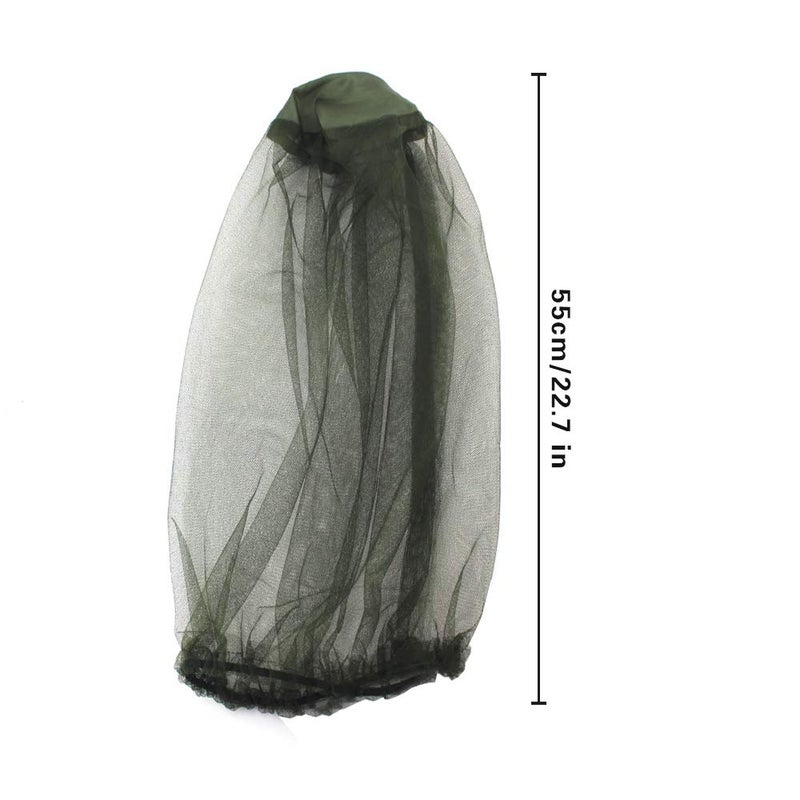 thovorrnl 5 Pack Premium Mosquito Head Net Mesh Hat Face Netting Lightweight Durable Protective Cover Fly Insects Bugs Preventing for Camping Hiking Fishing Outdoor Activity - Image 2