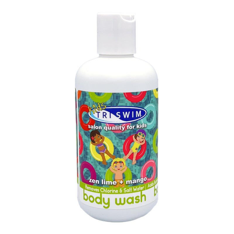 TRISWIM Chlorine Removal Body Wash 8.5oz | Removes Chlorine, Bromine, Hard Water Minerals & Saltwater | Hydrates & Restores Skin | Zen Lime + Mango Scent - Image 4