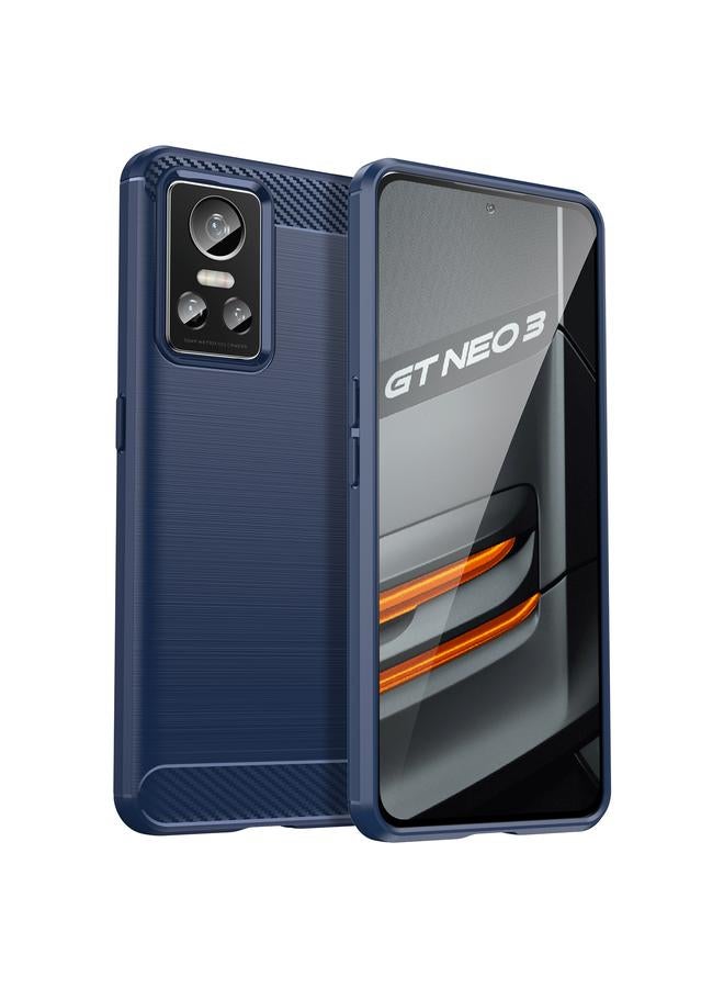 S-TOP Case For Realme GT Neo3 Brushed Texture Carbon Fiber TPU Phone Case - Image 1