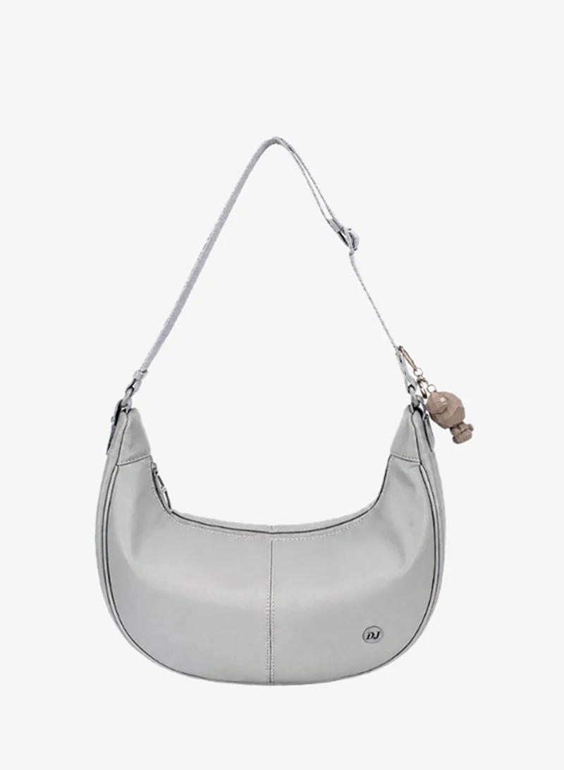 The new chic modern sport style bag by David Jones- Authentic french leather purse- Street style moon bag for all women- Dual wear new trendy design shoulder bag model cm7502-1