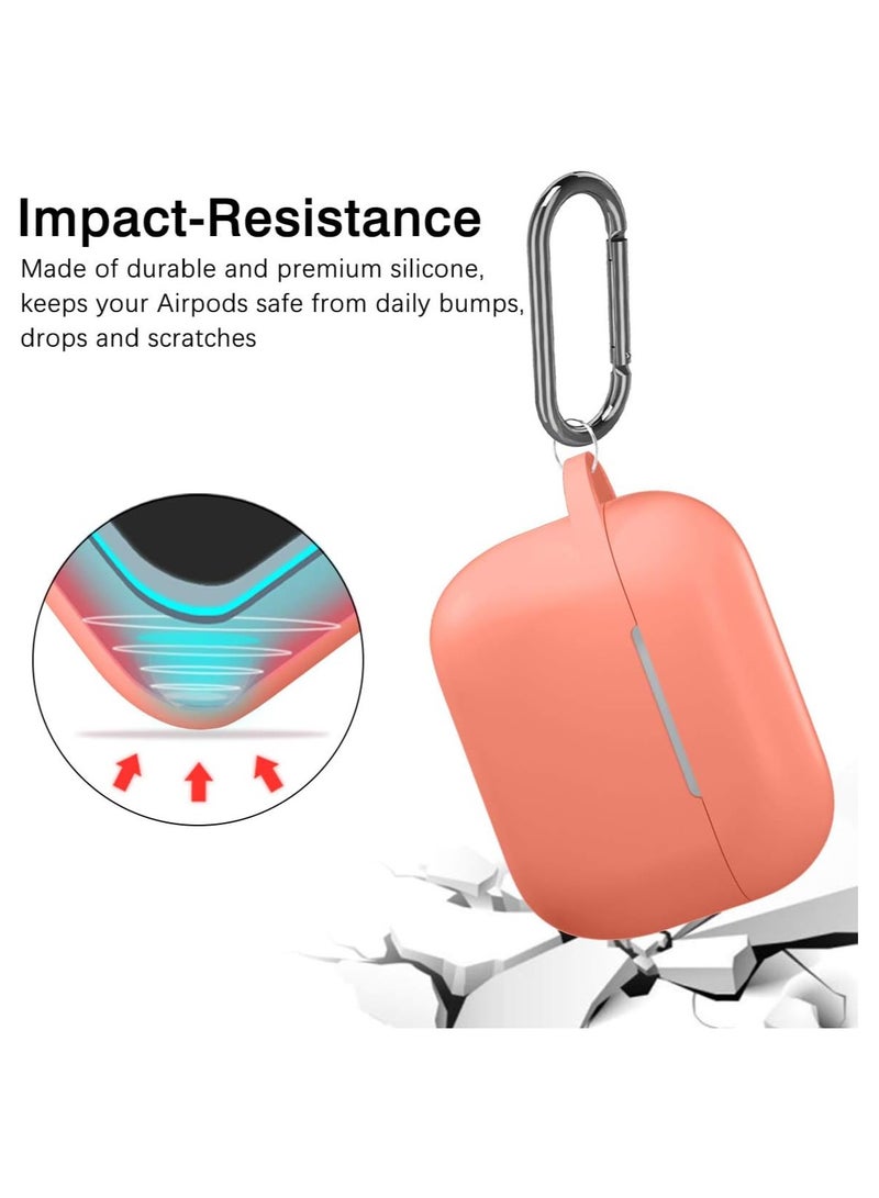 AROAQ Protective Case Compatible with AirPods Pro Case, Silicone Protective Case Cover with Carabiner, Compatible with Apple Airpods Pro - Image 3