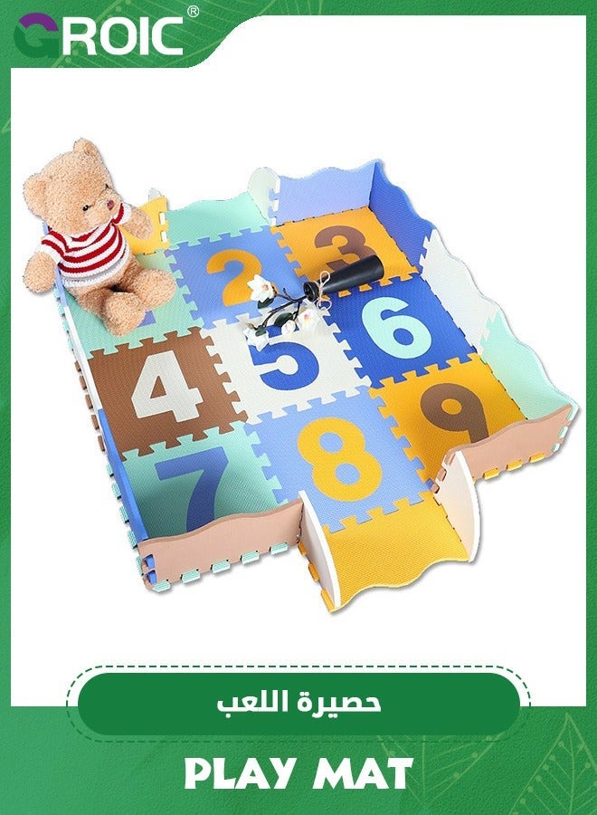 GROIC Baby Puzzle Mat,Foam Play Mat Foam Floor Tiles with Numbers,Interlocking Crawling Playmat for Kids - Image 4