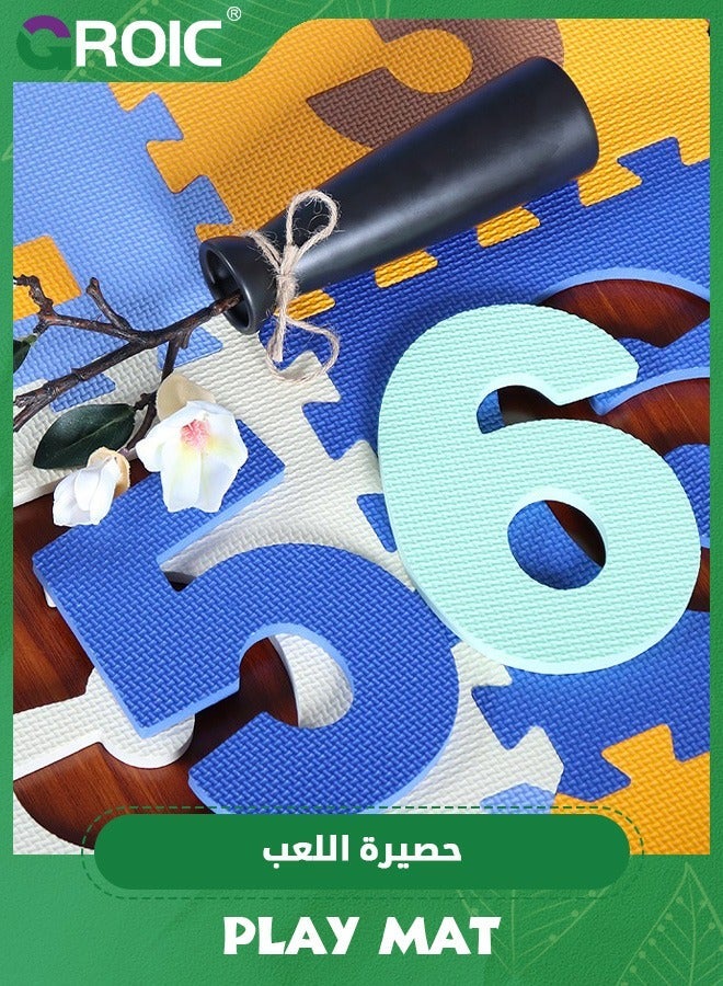 GROIC Baby Puzzle Mat,Foam Play Mat Foam Floor Tiles with Numbers,Interlocking Crawling Playmat for Kids - Image 5
