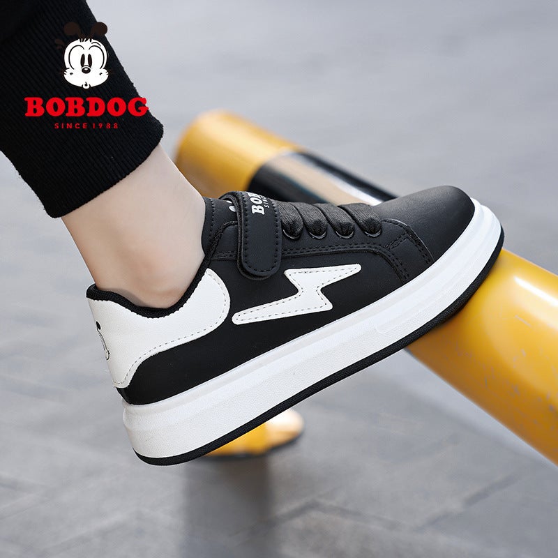 Babu Bean Children'S Shoes Children'S White Shoes Boys Shoes 2024 Primary School Girls White Sports Shoes - Image 5