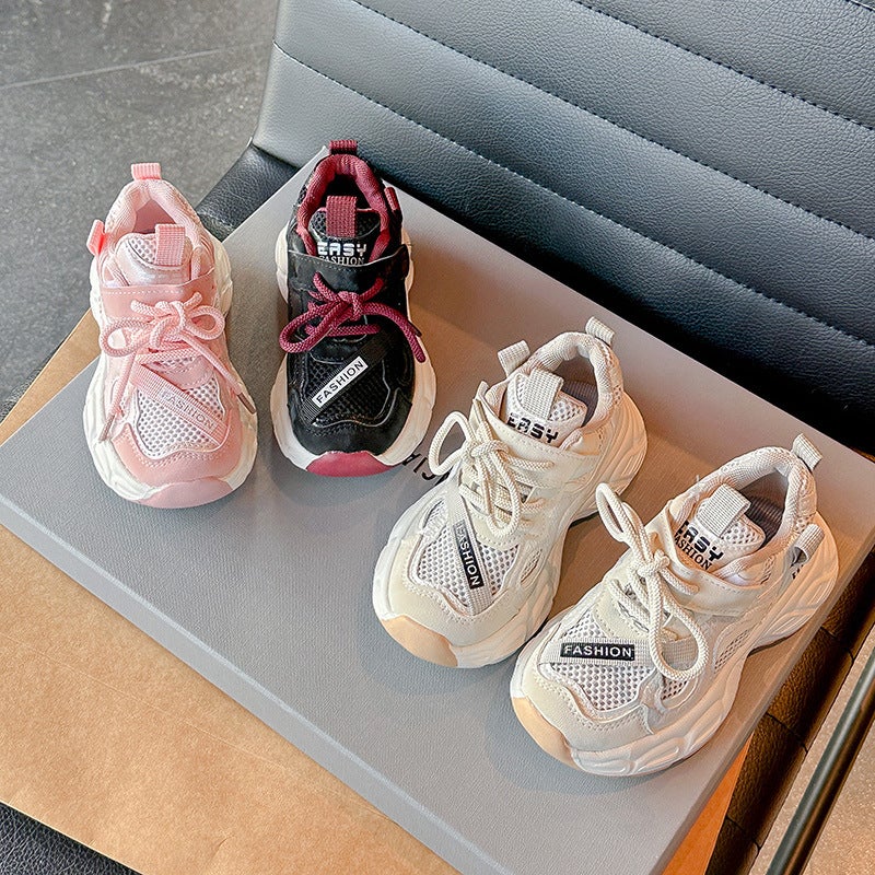 Spring Mesh Sneaker Casual Elastic Torre Shoes Breathable Single Mesh Running Shoes For Small And Medium-Sized Children - Image 2