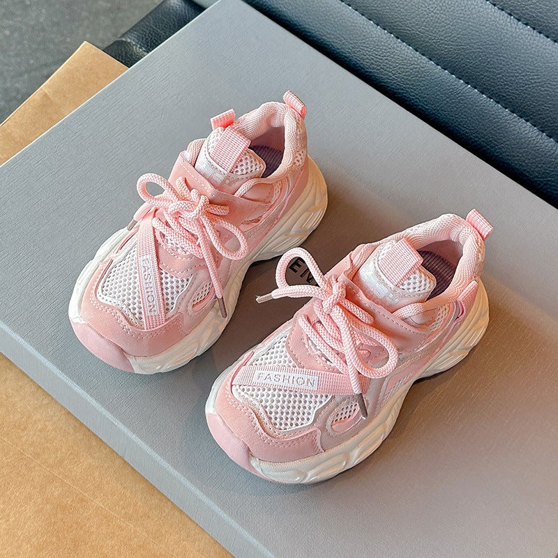 Spring Mesh Sneaker Casual Elastic Torre Shoes Breathable Single Mesh Running Shoes For Small And Medium-Sized Children - Image 5